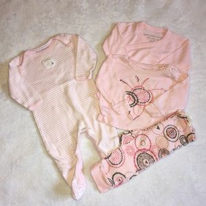 Burt's Bees Baby Girl Organic Cotton Matching Sets